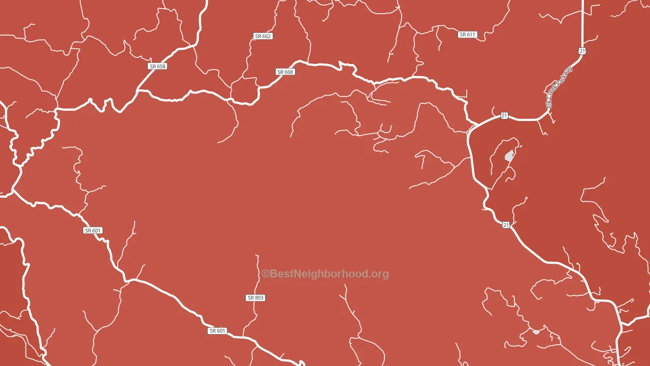 Volney, VA block-group political-lean map