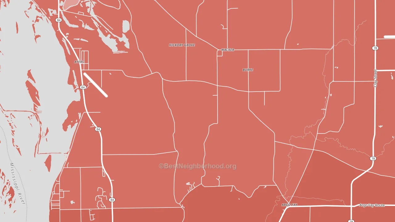 Wacker, IL block-group political-lean map