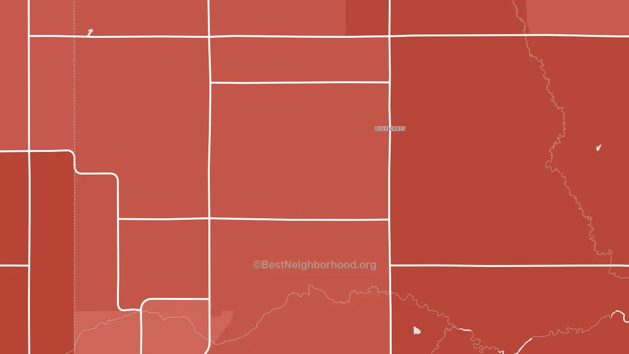 Wadena County, MN block-group political-lean map
