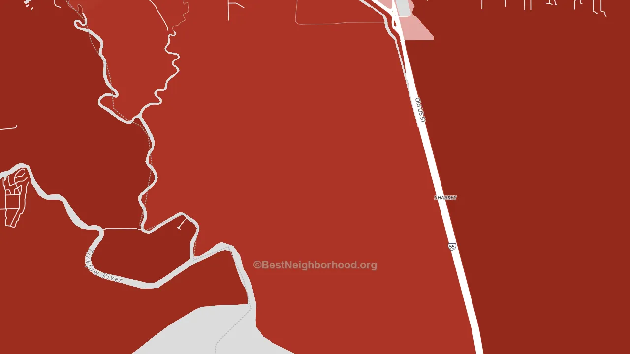 Wadesboro, LA block-group political-lean map