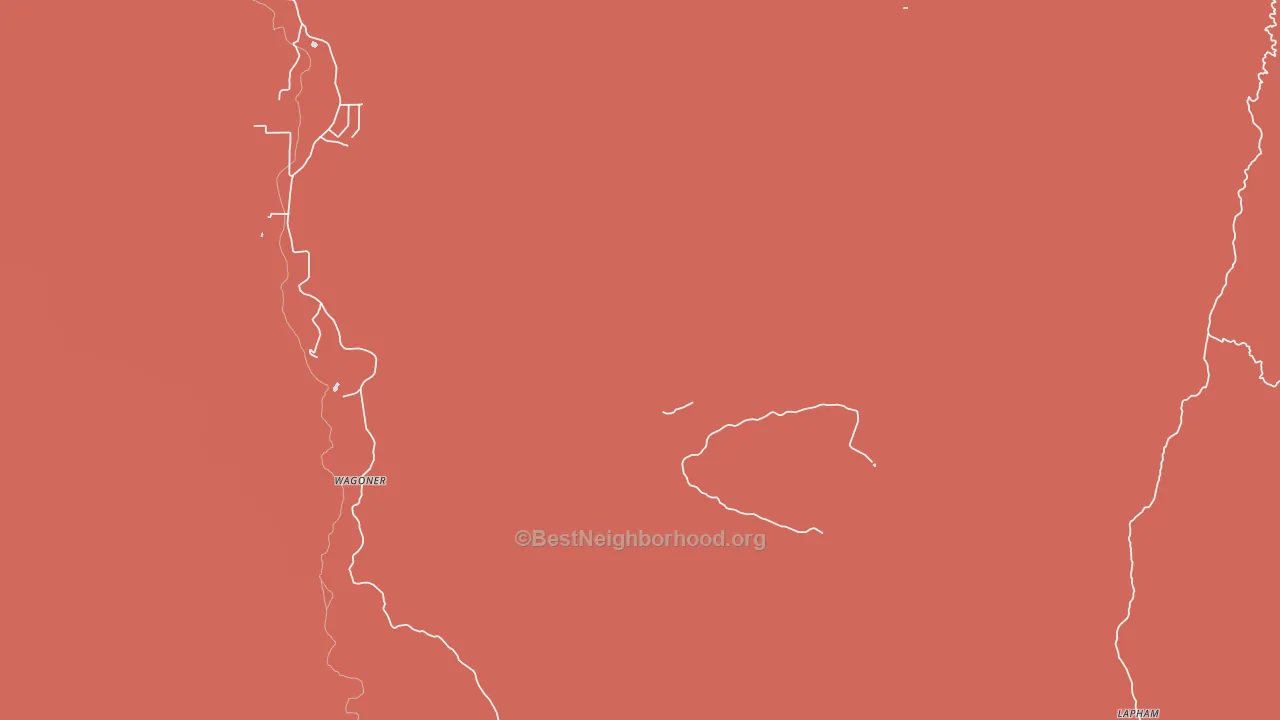 Wagoner, AZ block-group political-lean map