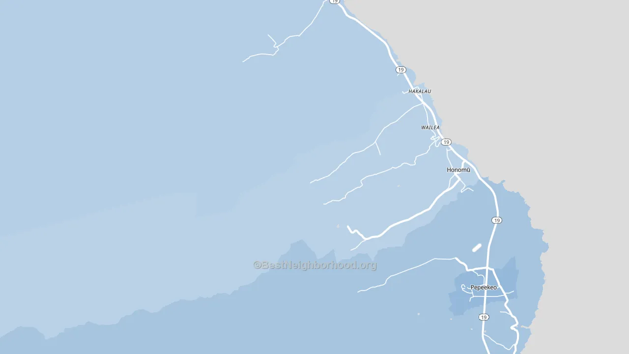 Wailea, HI block-group political-lean map