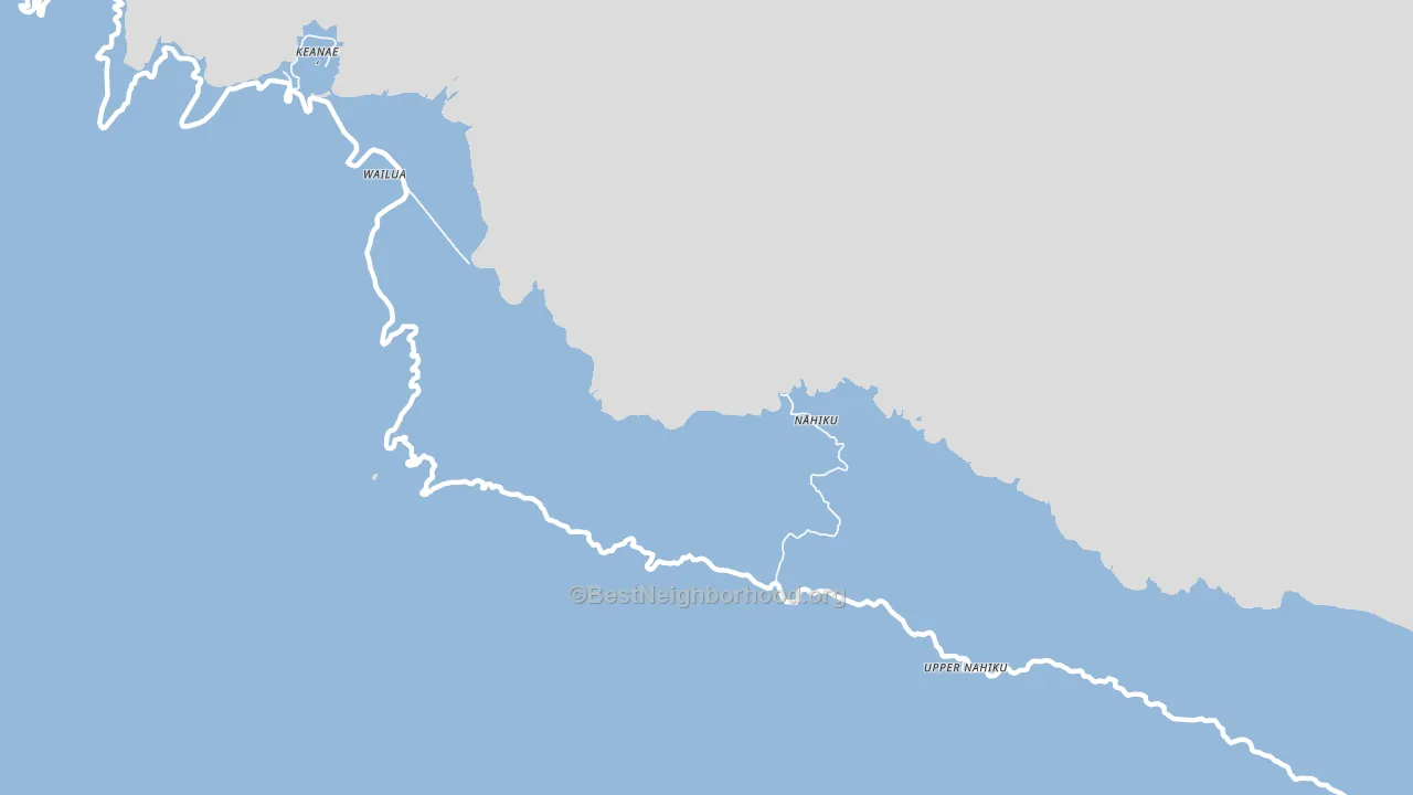 Wailua, HI block-group political-lean map