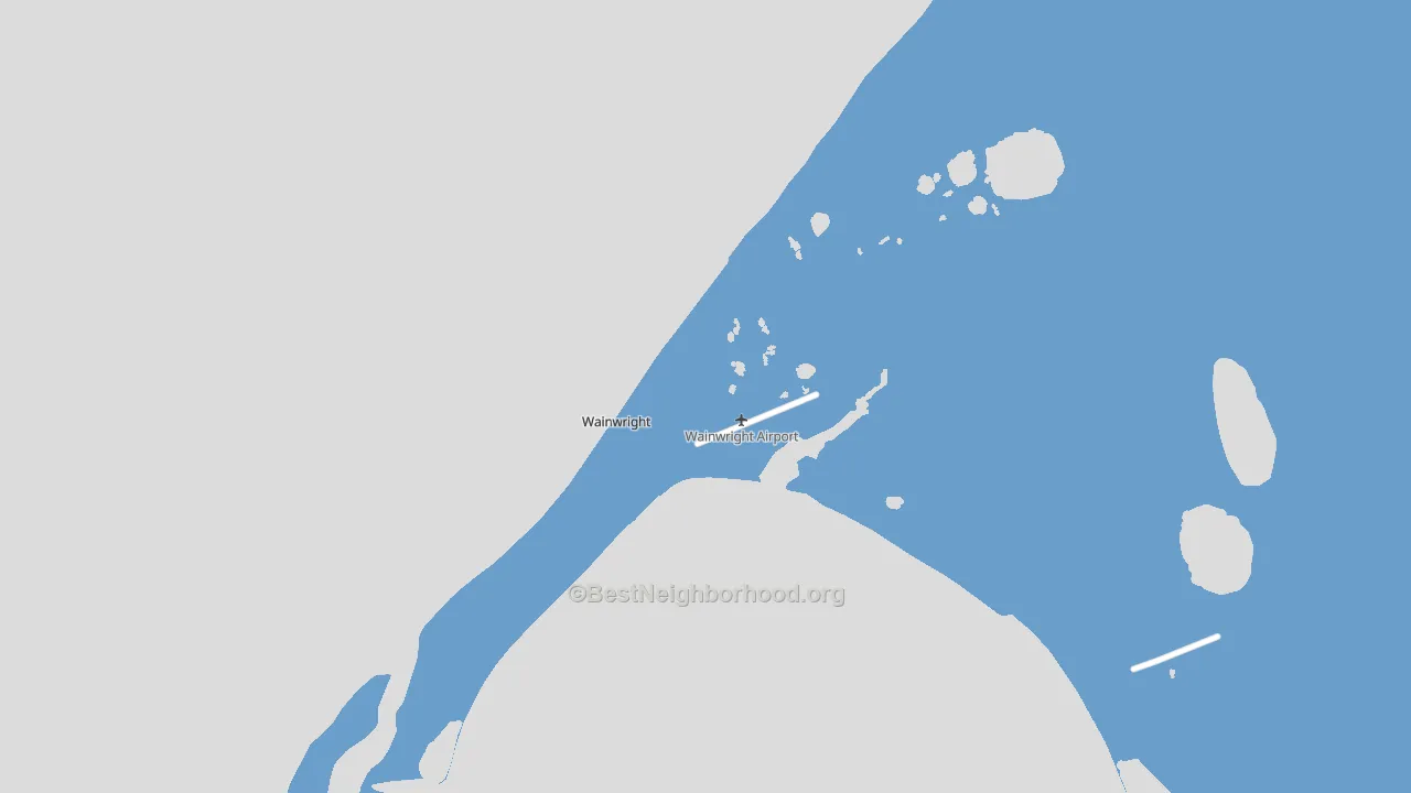 Wainwright, AK block-group political-lean map