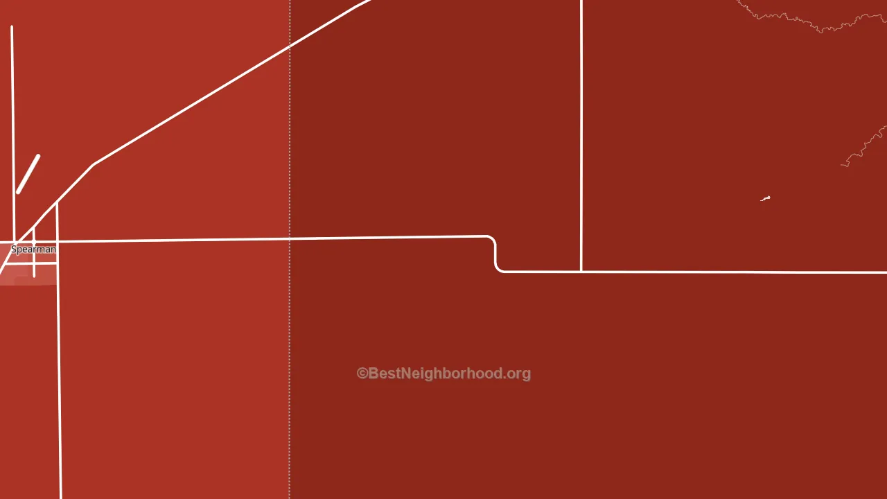 Waka, TX block-group political-lean map