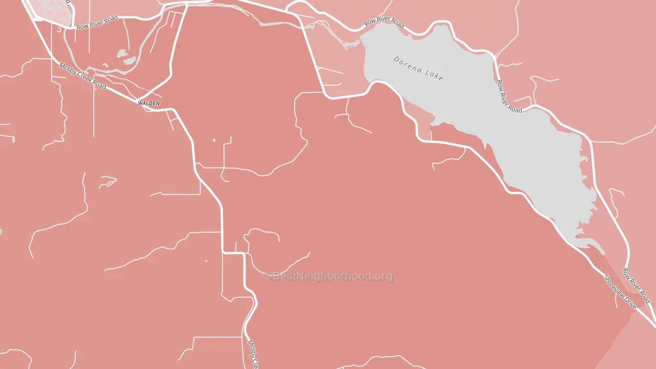 Walden, OR block-group political-lean map