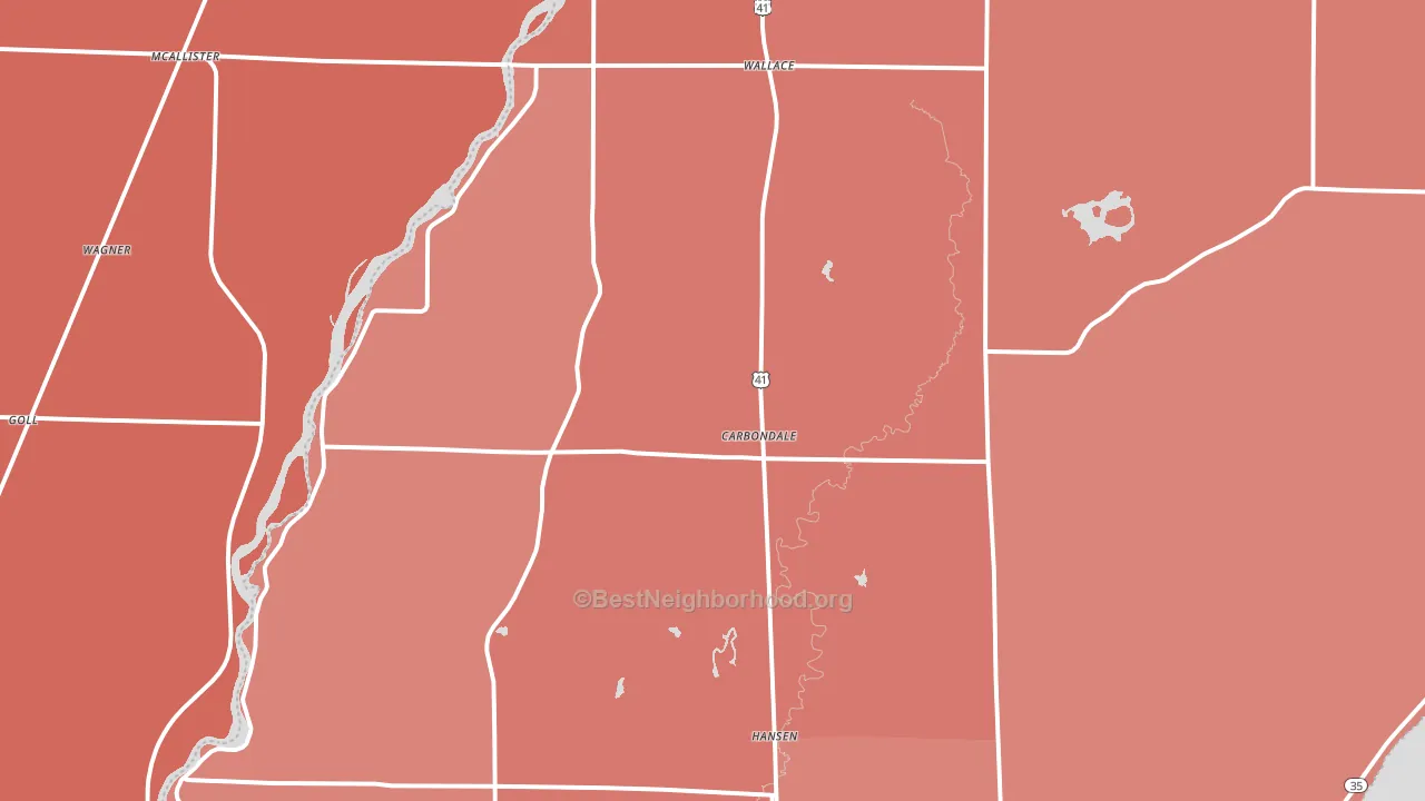 Wallace, MI block-group political-lean map