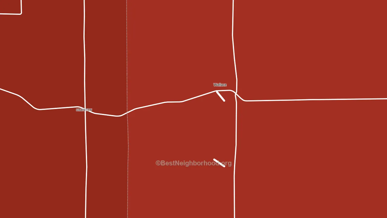Wallace, NE block-group political-lean map