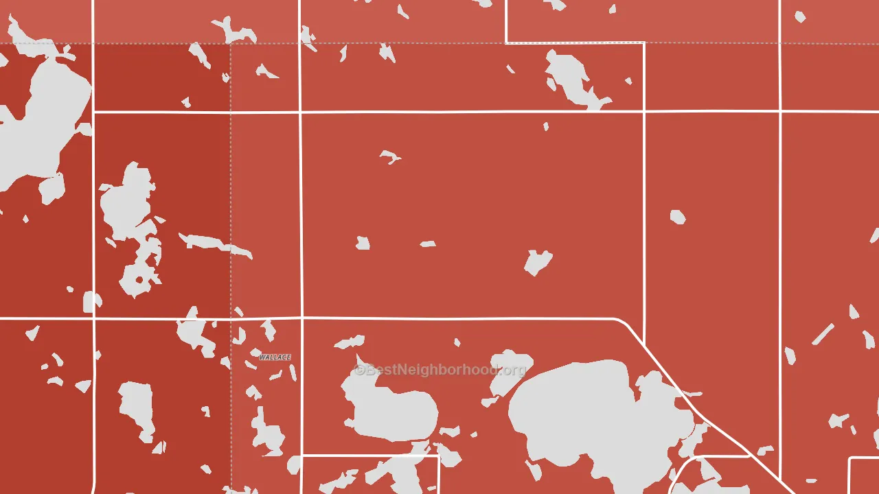 Wallace, SD block-group political-lean map