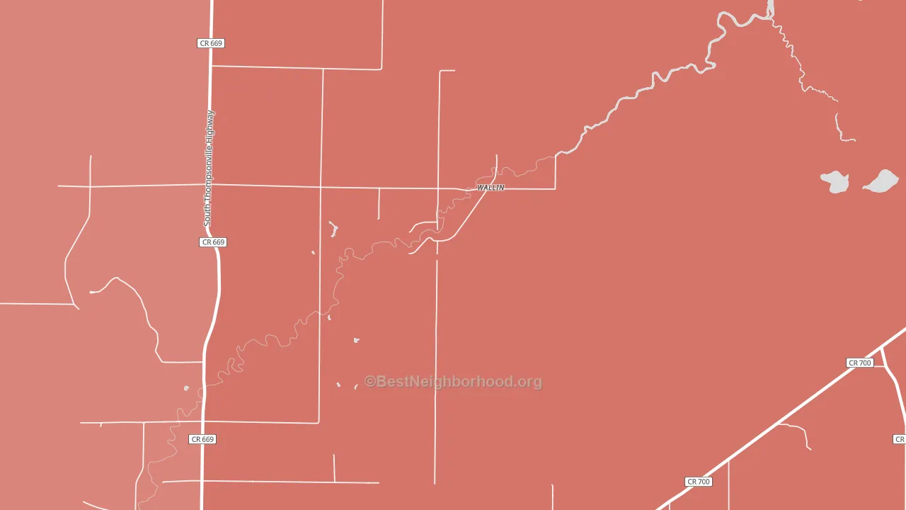 Wallin, MI block-group political-lean map
