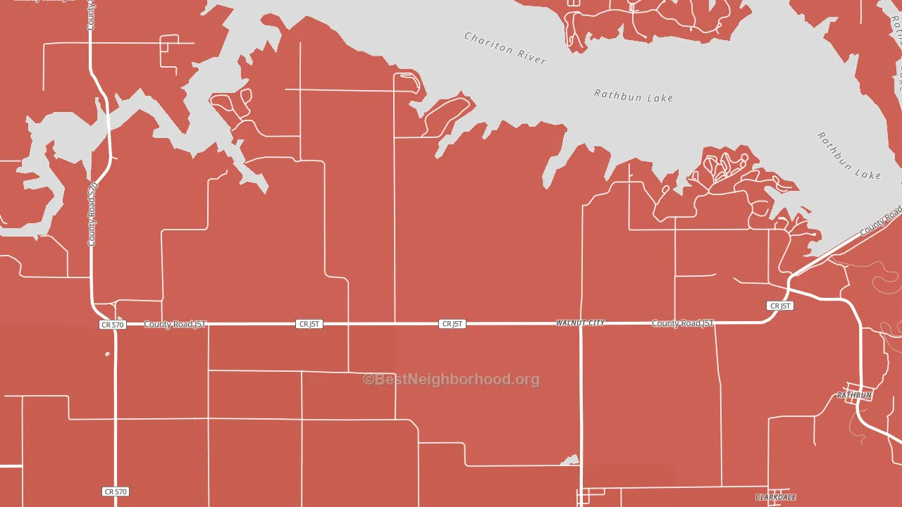 Walnut City, IA block-group political-lean map