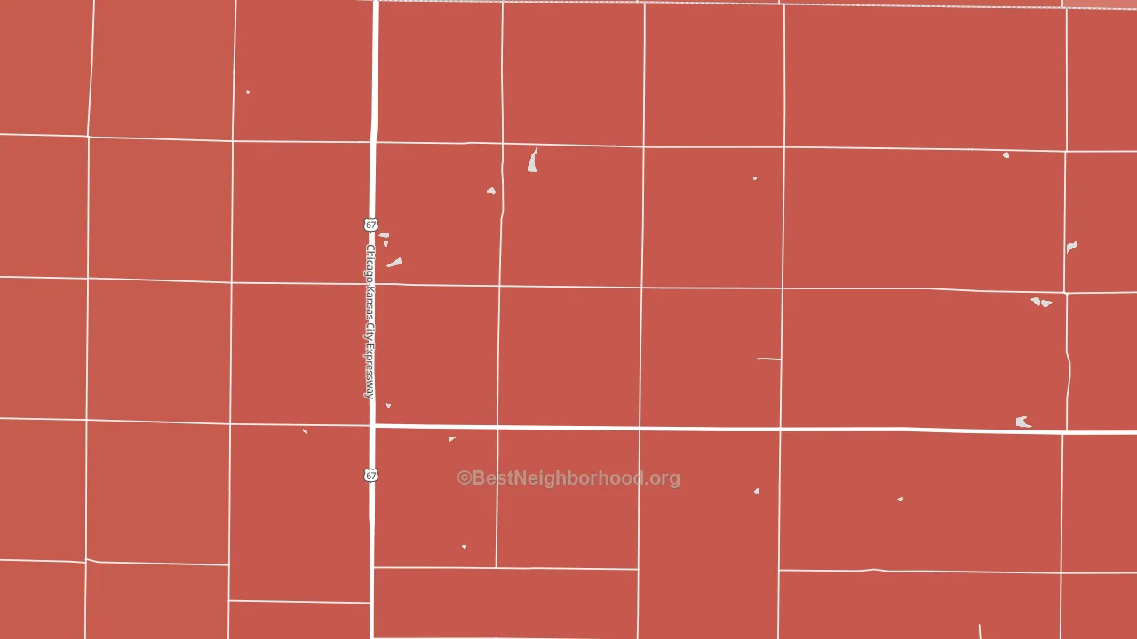 Walnut Grove, IL block-group political-lean map