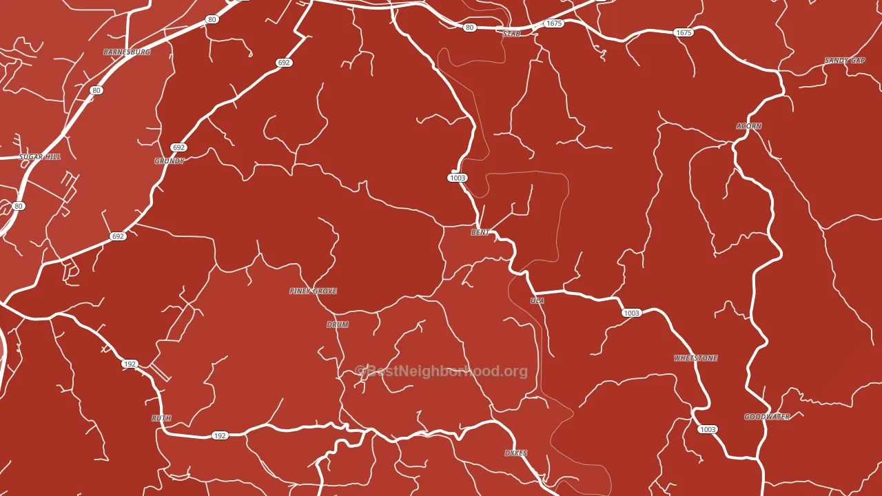 Walnut Grove, KY block-group political-lean map