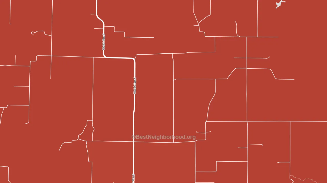 Walsh, IL block-group political-lean map