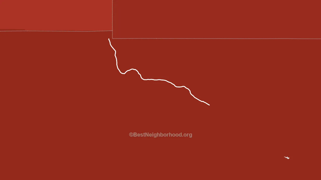 Waltman, WY block-group political-lean map