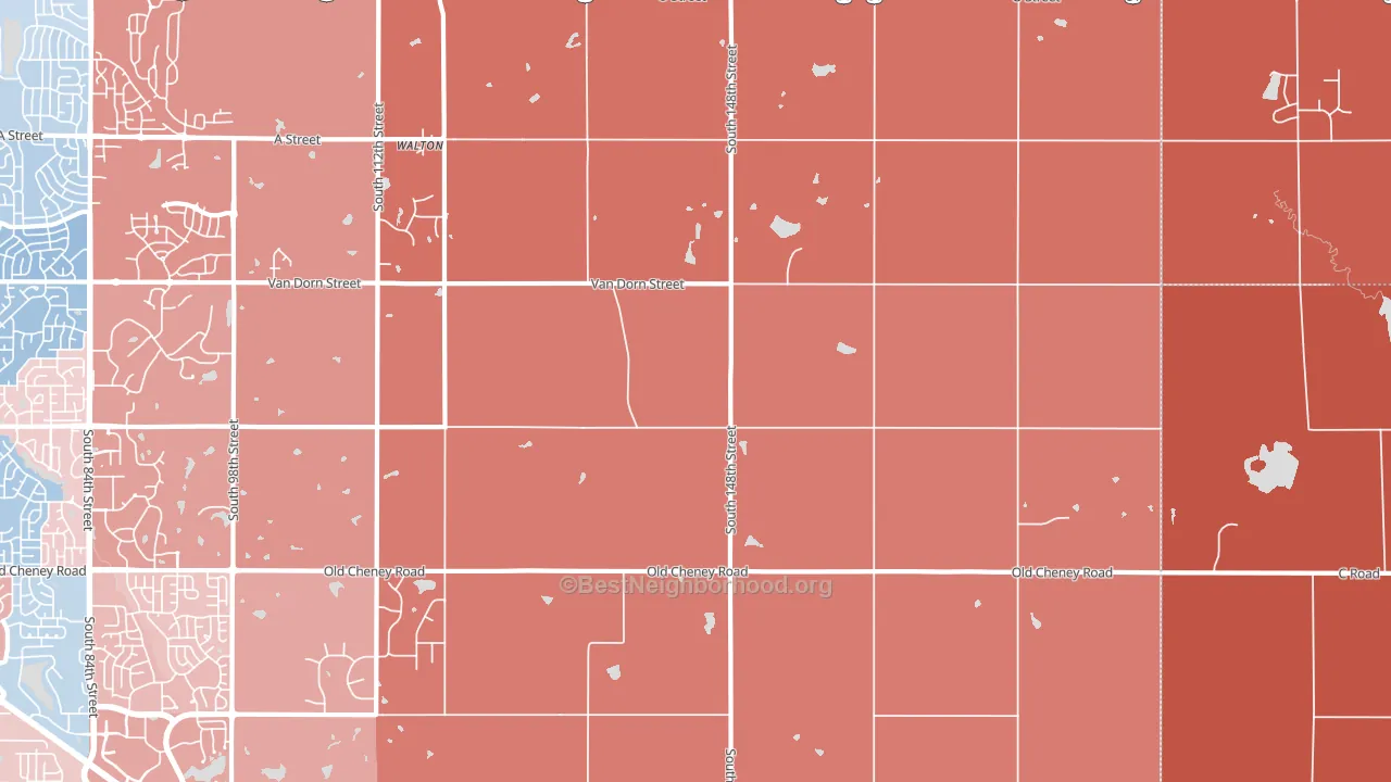 Walton, NE block-group political-lean map
