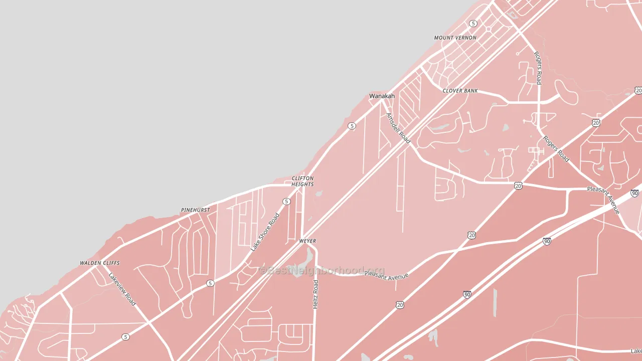 Wanakah, NY block-group political-lean map