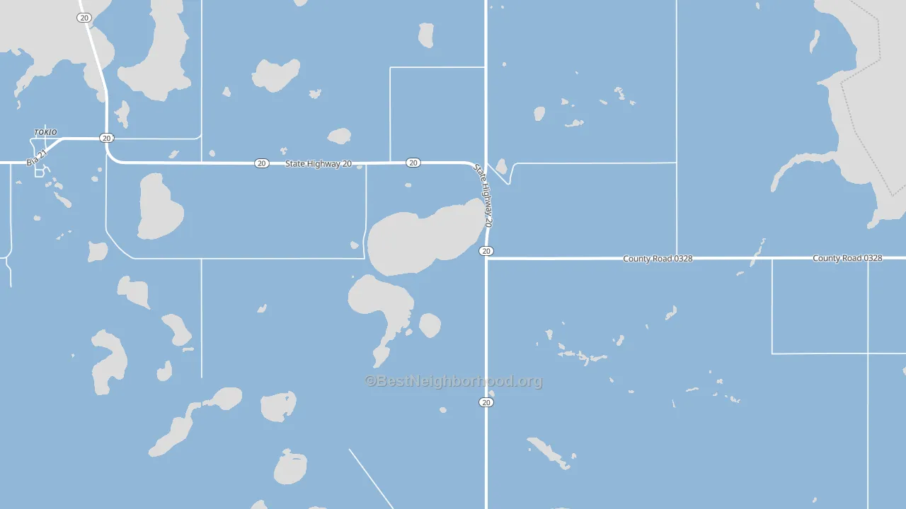 Warwick, ND block-group political-lean map
