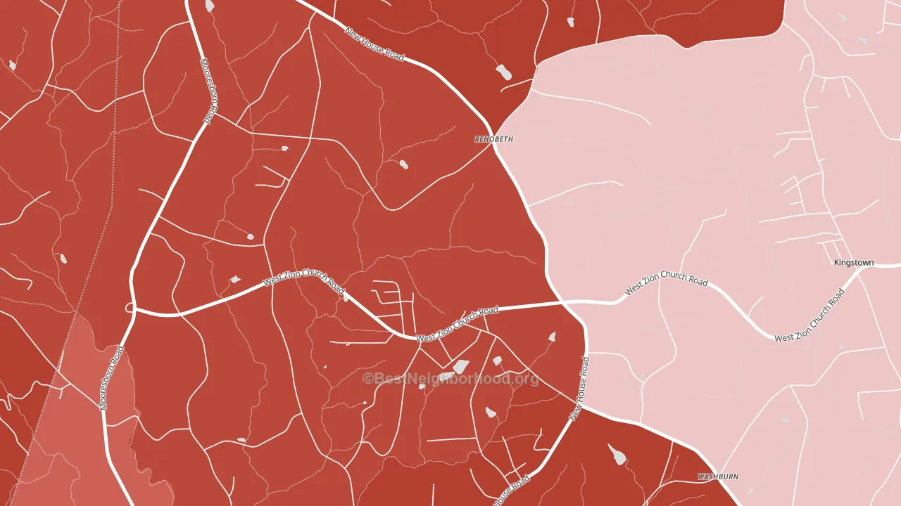 Washburn, NC block-group political-lean map