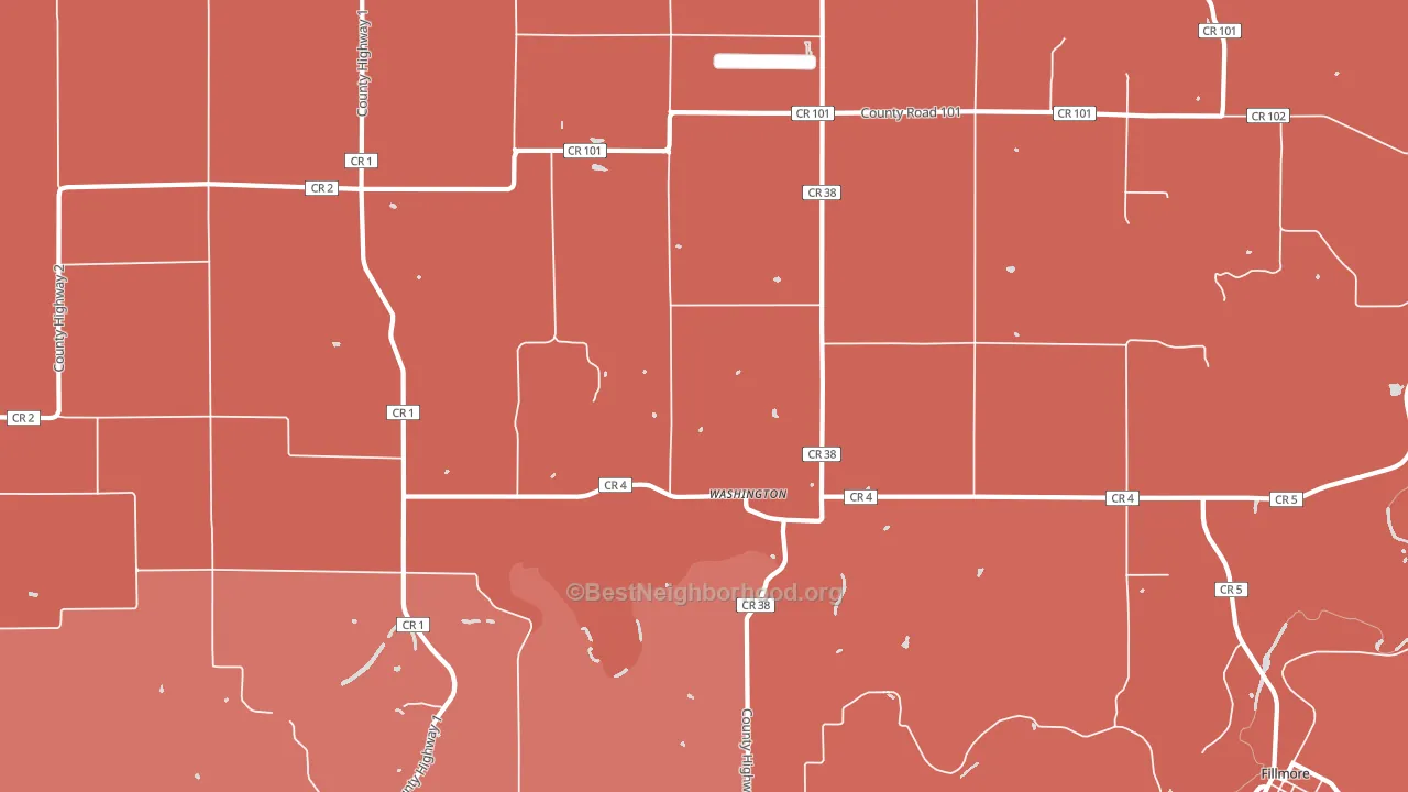 Washington, MN block-group political-lean map