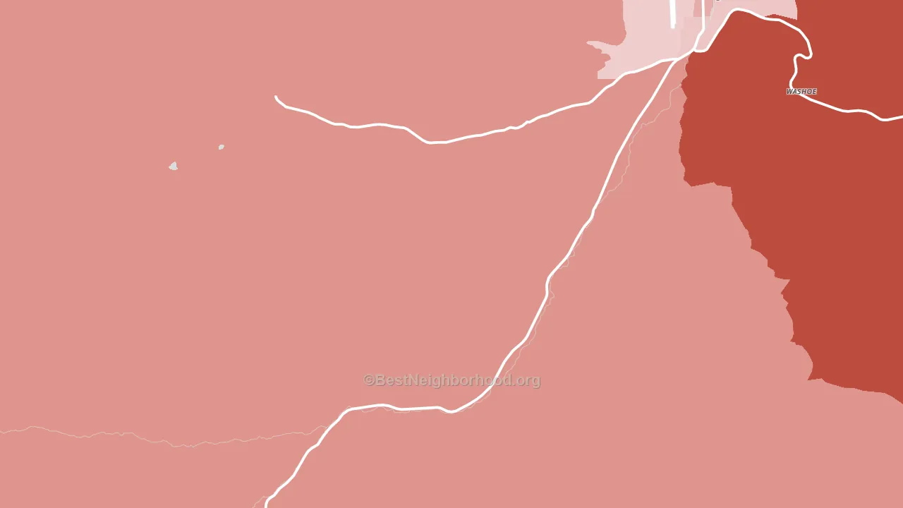 Washoe, MT block-group political-lean map