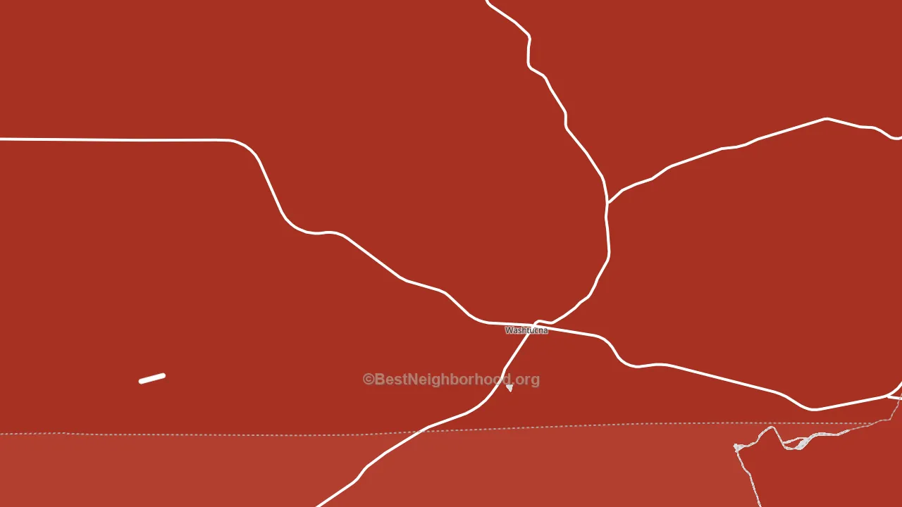 Washtucna, WA block-group political-lean map