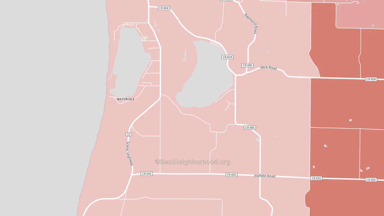 Watervale, MI block-group political-lean map