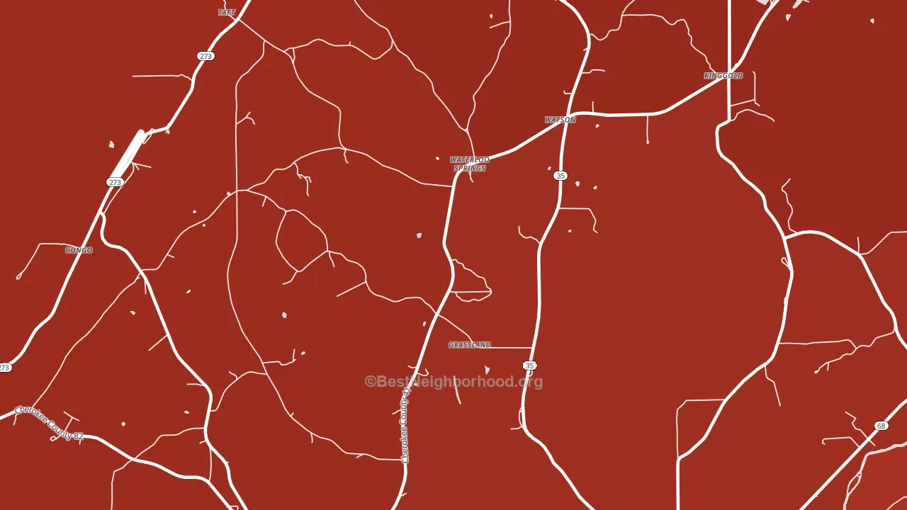 Watson, AL block-group political-lean map