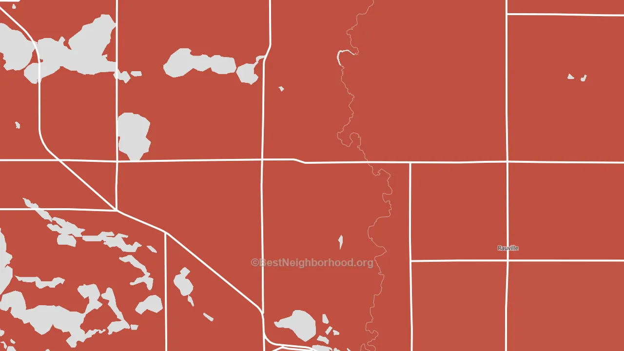 Waverly, SD block-group political-lean map