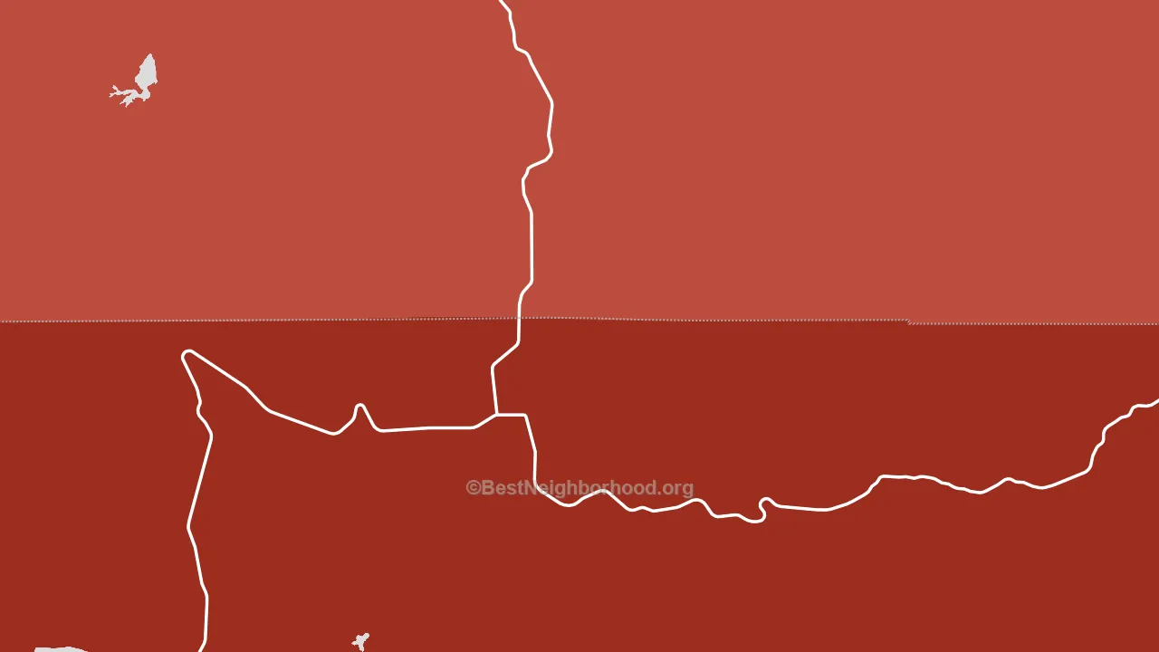 Wayan, ID block-group political-lean map