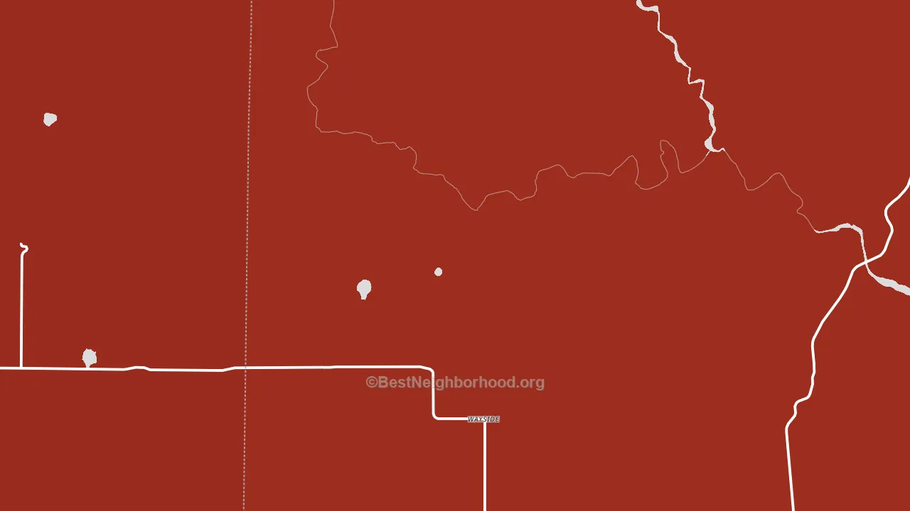 Wayside, TX block-group political-lean map