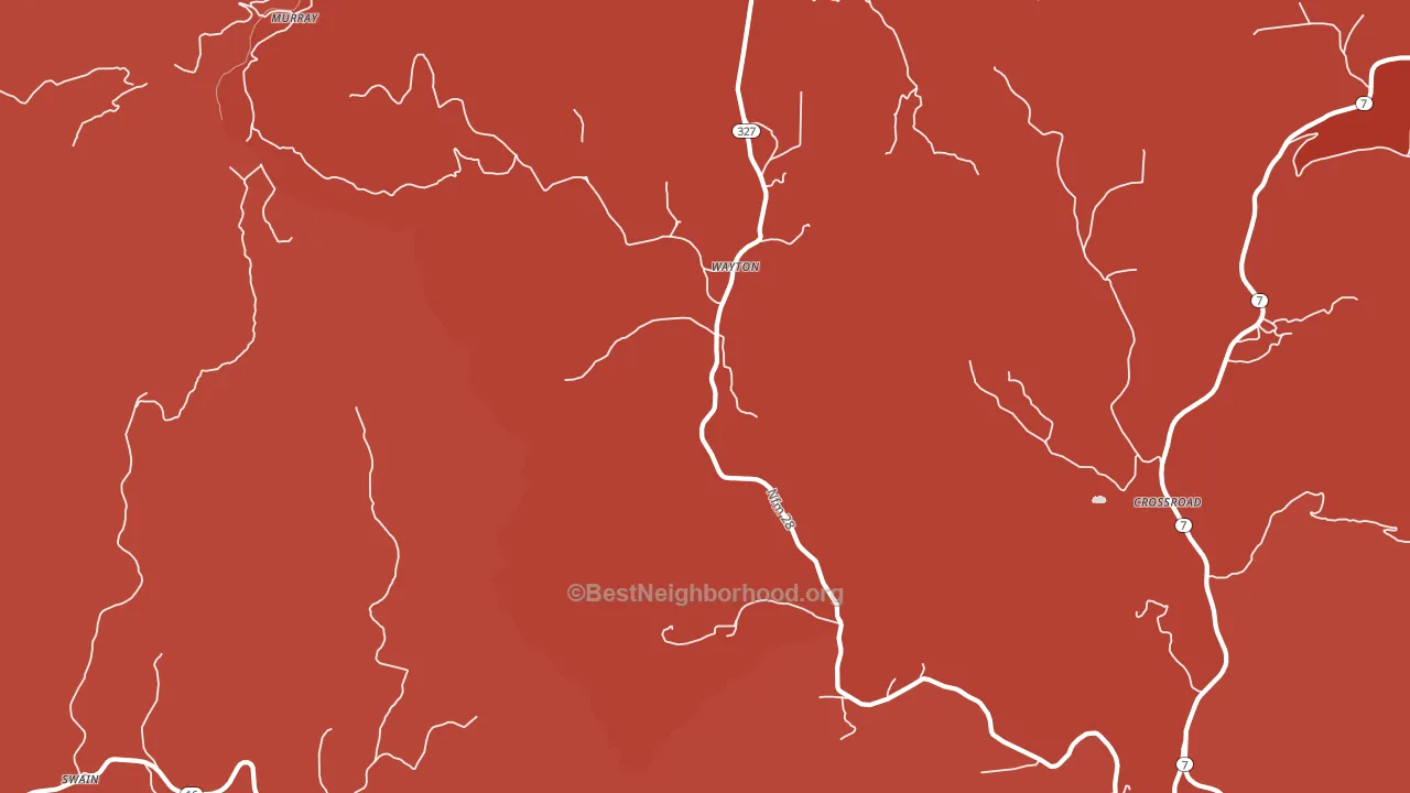 Wayton, AR block-group political-lean map