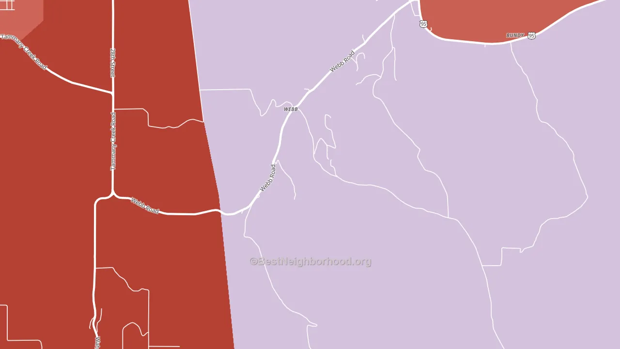 Webb, ID block-group political-lean map