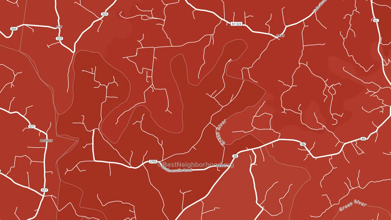 Webbs, KY block-group political-lean map