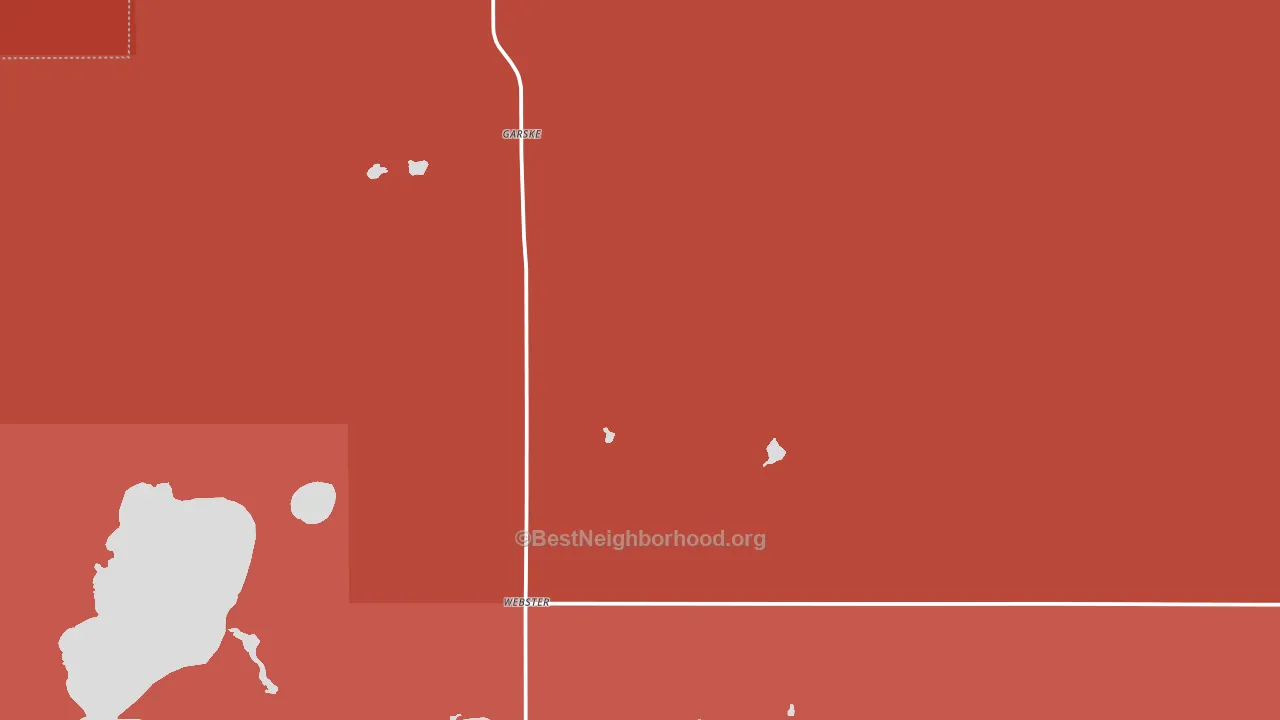 Webster, ND block-group political-lean map