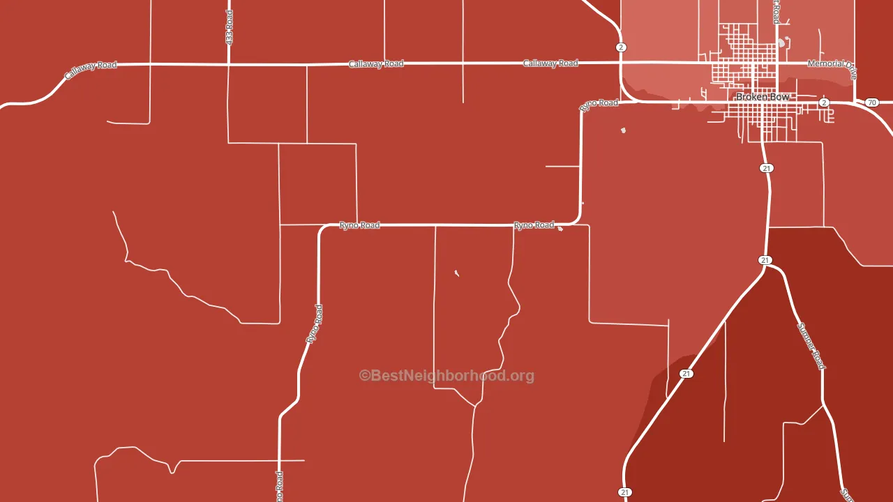 Weissert, NE block-group political-lean map