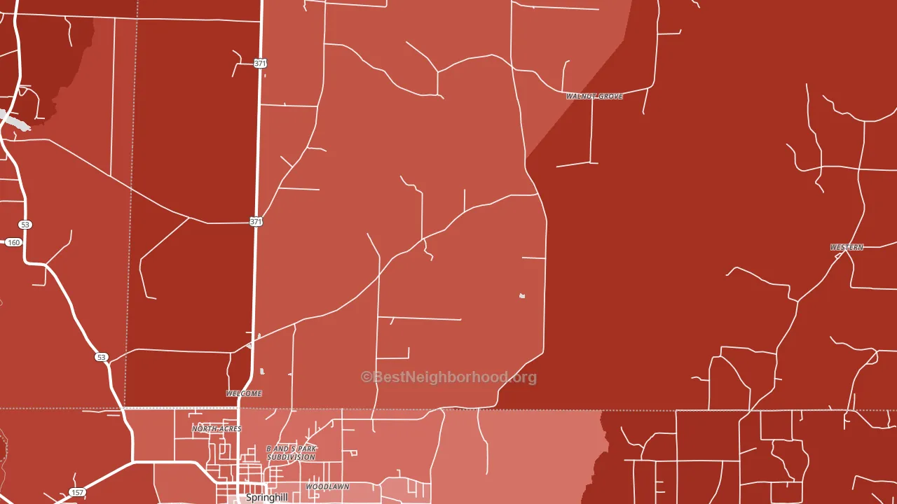 Welcome, AR block-group political-lean map