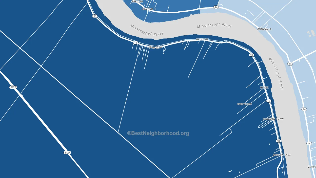 Welcome, LA block-group political-lean map
