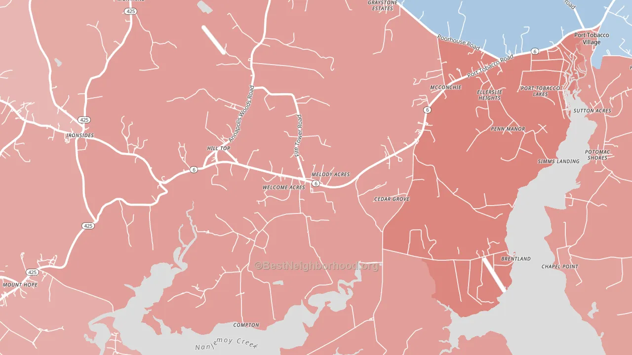 Welcome, MD block-group political-lean map