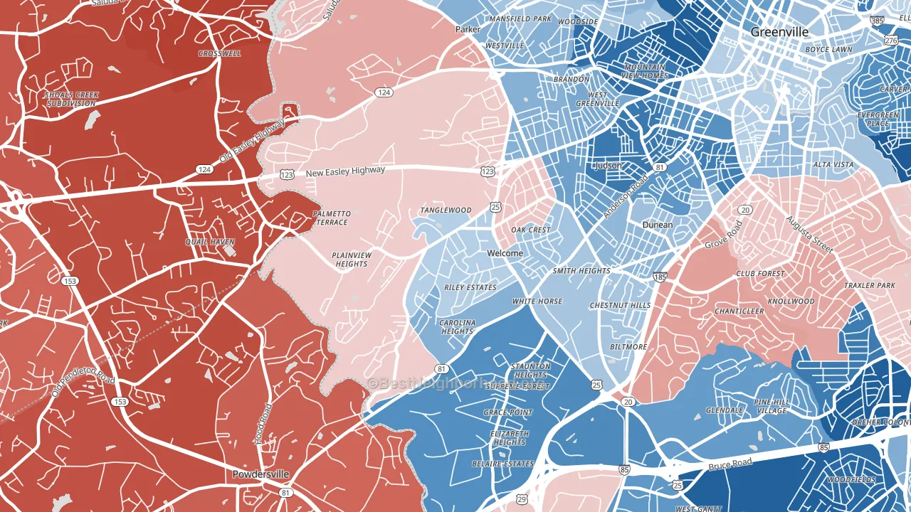 Welcome, SC block-group political-lean map