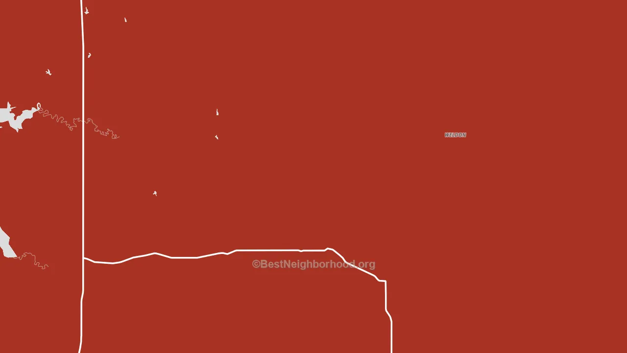 Weldon, MT block-group political-lean map