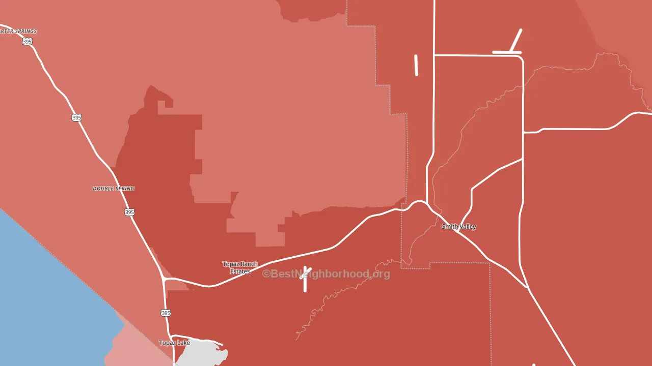 Wellington, NV block-group political-lean map