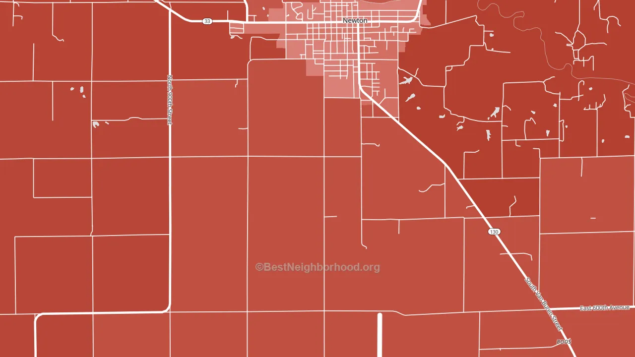 Wendelin, IL block-group political-lean map