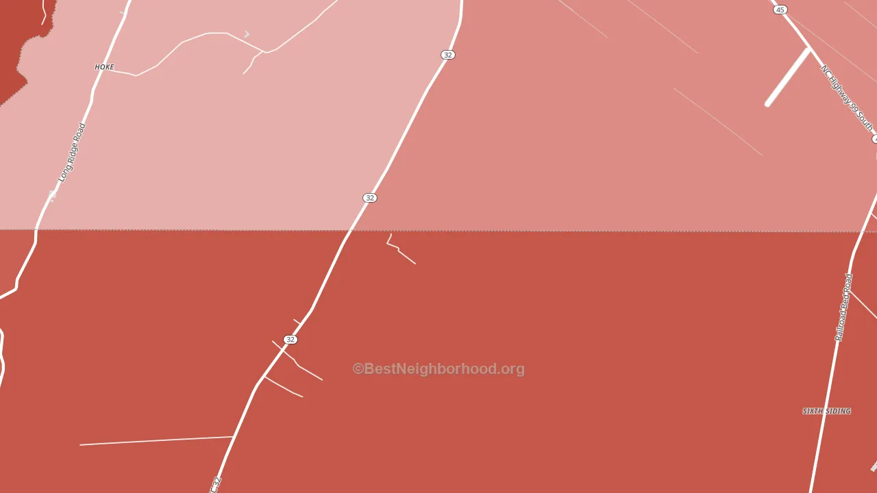 Wenona, NC block-group political-lean map