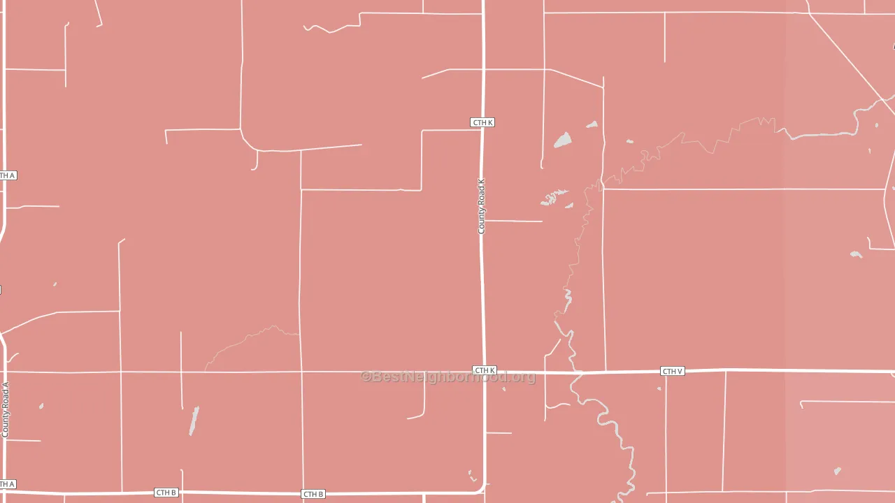 Wentworth, WI block-group political-lean map