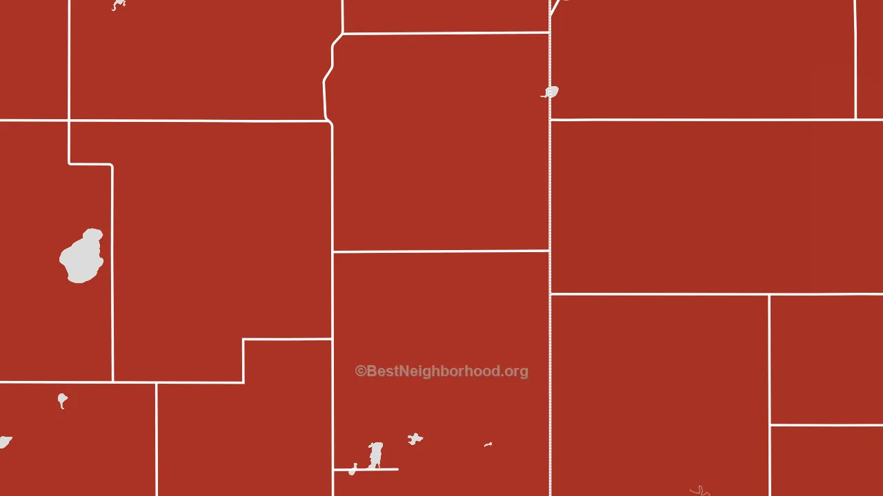 Wessington, SD block-group political-lean map