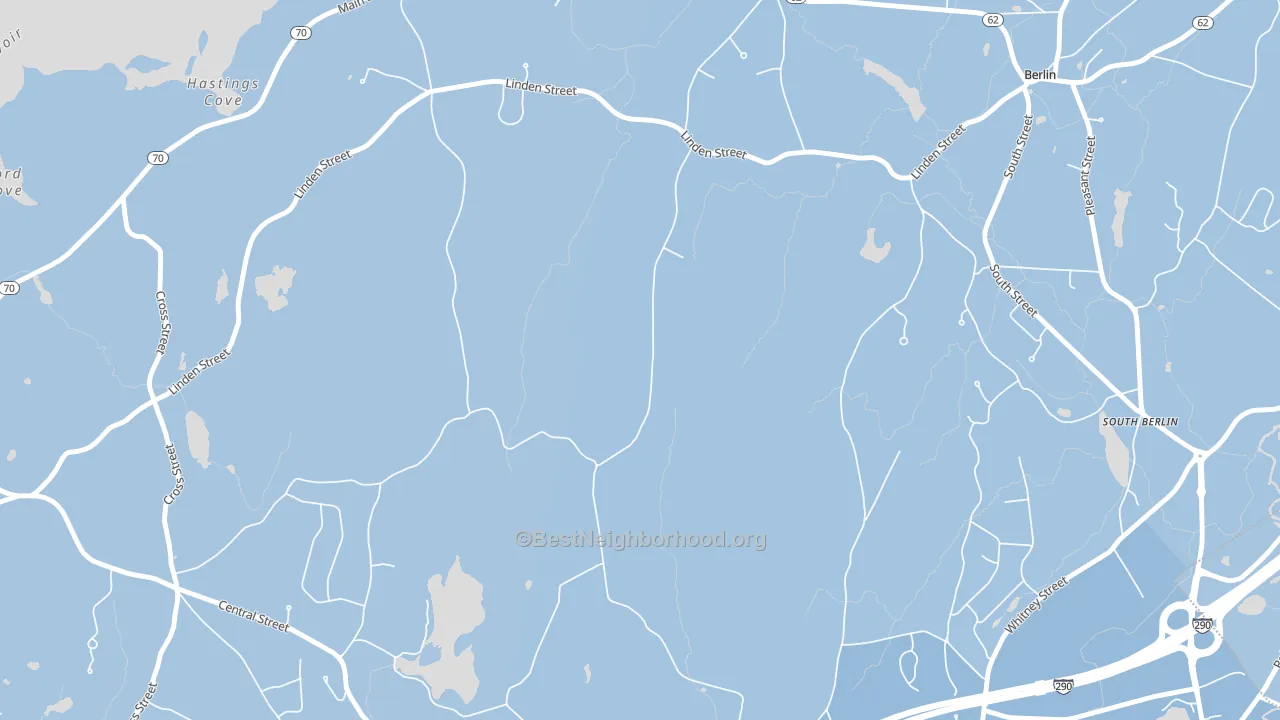 West Berlin, MA block-group political-lean map