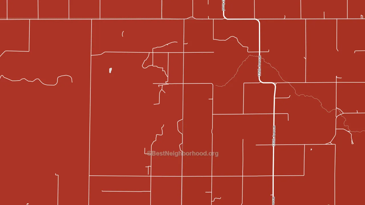 West Hamilton, KS block-group political-lean map