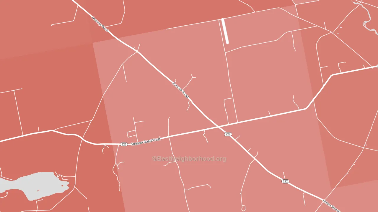 West Levant, ME block-group political-lean map