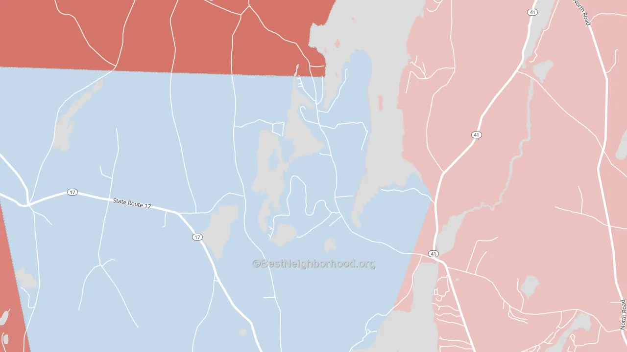 West Mount Vernon, ME block-group political-lean map